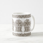 Oude legende: Reuzenvogel en Tribal Tenten Koffiemok (Voorkant rechts)