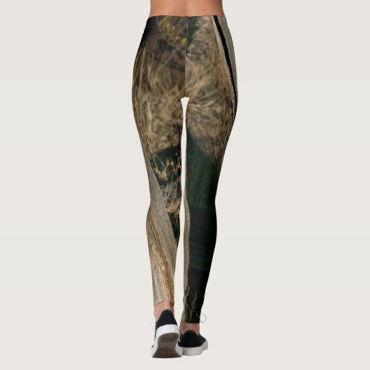 Oude Leggings van de gravemarkering Wooden (Achterkant)
