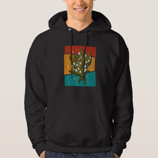 Oude Lelie Bloem Hoodie (Voorkant)
