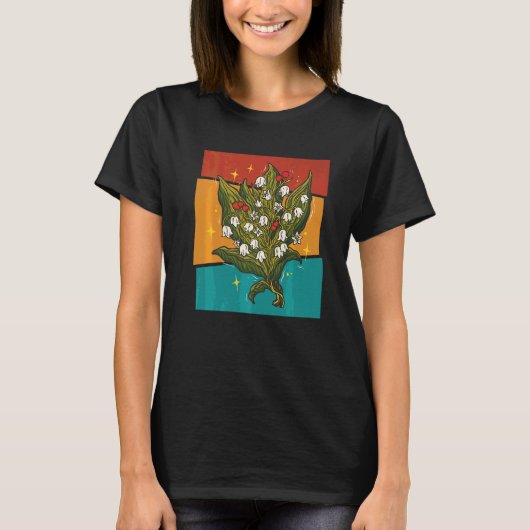 Oude Lelie Bloem T-shirt (Voorkant)
