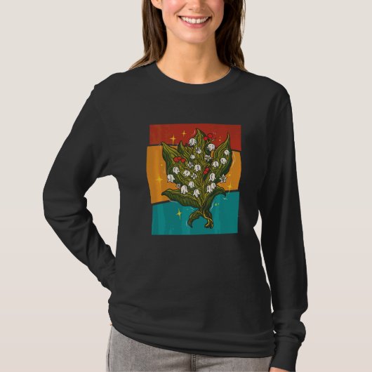 Oude Lelie Bloem T-shirt (Voorkant)