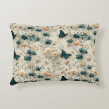Oude lente bloemen en vlinders