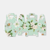 Oude lente bloesem bloemenpatroon bedankdoosjes (Uitgevouwen)