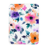 Oude lenteduintuin aquarel bloemmotief magneet (Verticaal)
