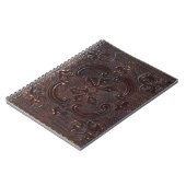 Oude Leren Boek Notitieboek (Linkerzijde)