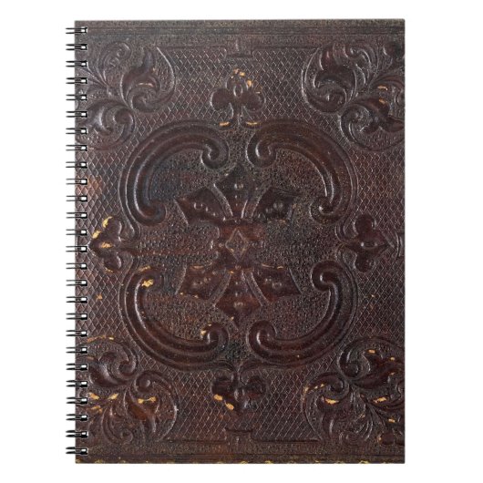 Oude Leren Boek Notitieboek (Voorkant)