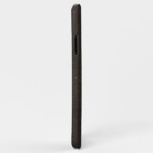 Oude leren kruisprint Case-Mate iPhone case (Achterkant/rechts)