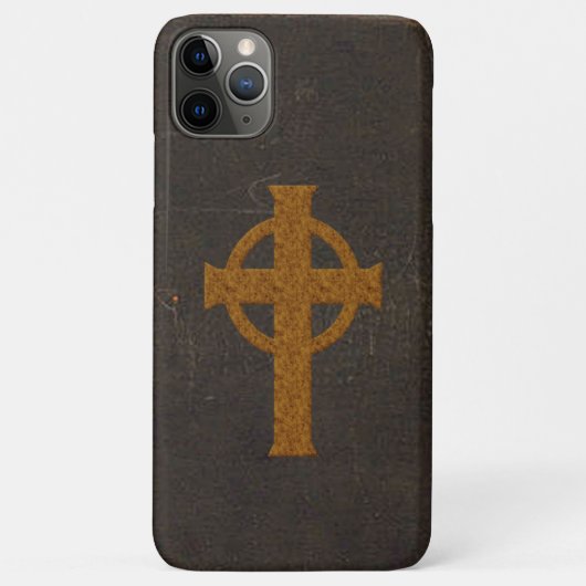 Oude leren kruisprint Case-Mate iPhone case (Achterkant)