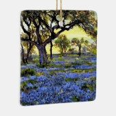 Oude levende eik- en blauwbonnenbomen keramisch ornament (Rechts)