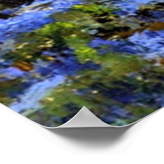 Oude levende eik- en blauwbonnenbomen - Onderdonk- Poster (Hoek)