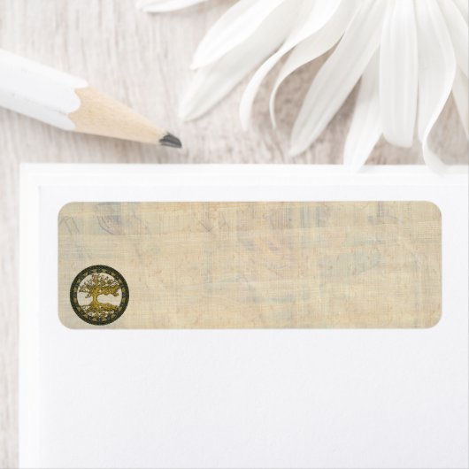 Oude levensboom etiket (Insitu)