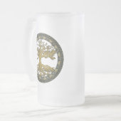 Oude levensboom matglas bierpul (Voorkant links)