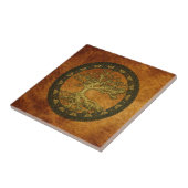 Oude levensboom tegeltje (Zijkant)