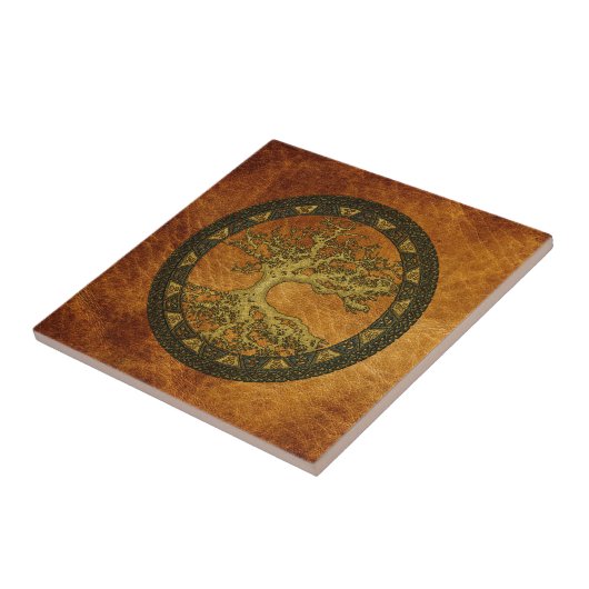 Oude levensboom tegeltje (Zijkant)