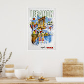 Oude Libanon Kunst Reisposter Libanese Print (Keuken)