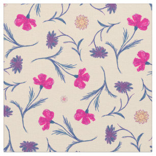 Oude Liberty Bloemen Tekening Cute Meisjesachtig B Stof
