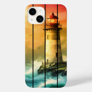 Oude Licht House Zee Kust Oceaan Kijk Case-Mate iPhone 14 Hoesje