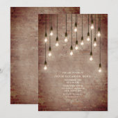 Oude lichtpeertjes Baksteen Algemene doel feest Kaart (Voorkant / Achterkant)