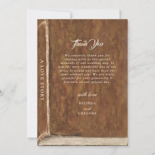 Oude Liebesverhaal Sprookjes Bibliotheek Boek Trou Bedankkaart