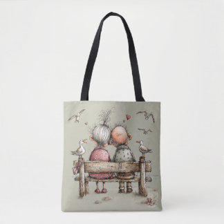 Oude liefde aan zee. tote bag