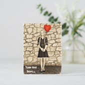 Oude liefde briefkaart (Staand voorkant)
