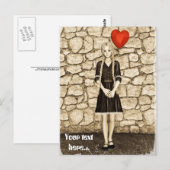 Oude liefde briefkaart (Voorkant / Achterkant)