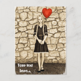 Oude liefde briefkaart
