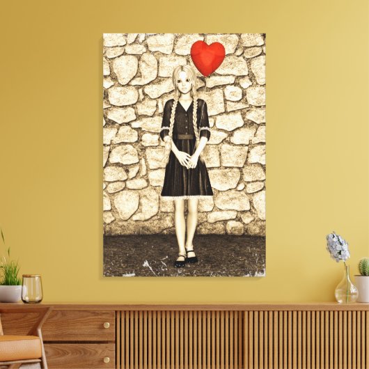 Oude liefde canvas afdruk (Insitu (Woonkamer))