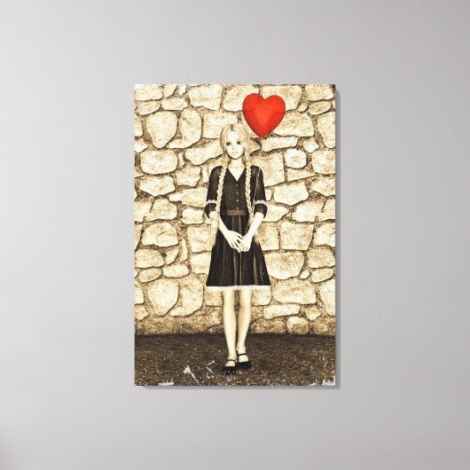 Oude liefde canvas afdruk (Voorkant)