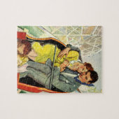 Oude liefde en romantiek, achtbaanrit legpuzzel (Horizontaal)