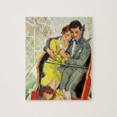 Oude liefde en romantiek, achtbaanrit legpuzzel (Verticaal)