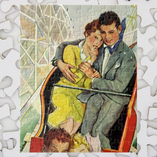 Oude liefde en romantiek, achtbaanrit legpuzzel