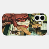 Oude liefde en romantiek, dame bij de frisdrankwin Case-Mate iPhone case (Achterkant (horizontaal))
