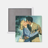 Oude liefde en romantiek, kerstdans magneet (Voorkant / Achterkant)
