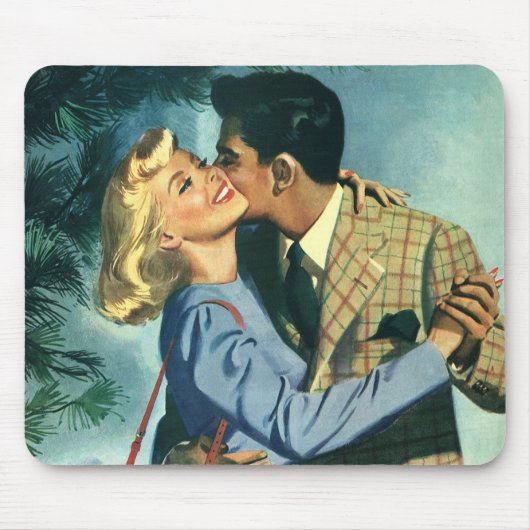 Oude liefde en romantiek, kerstdans muismat (Voorkant)