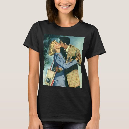 Oude liefde en romantiek, kerstdans t-shirt (Voorkant)