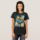 Oude liefde en romantiek, kerstdans t-shirt (Voorkant volledig)