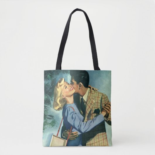 Oude liefde en romantiek, kerstdans tote bag (Voorkant)