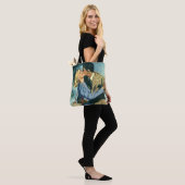 Oude liefde en romantiek, kerstdans tote bag (Op model)