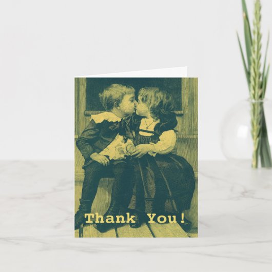 Oude liefde en romantiek, kinderen kussen bedankt (Voorkant)