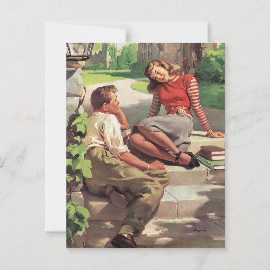 Oude liefde en romantiek, middelbare school gelief (Voorkant)