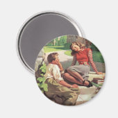 Oude liefde en romantiek, middelbare school gelief magneet (Voorkant / Achterkant)