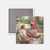 Oude liefde en romantiek, middelbare school gelief magneet (Voorkant / Achterkant)