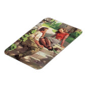 Oude liefde en romantiek, middelbare school gelief magneet (Linkerzijde)