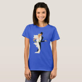 Oude liefde en romantiek, modern bruidspaar t-shirt (Voorkant volledig)