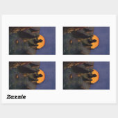 Oude liefde en romantiek, oogstmaan kus rechthoekige sticker (Vel)