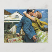 Oude liefde en romantiek pasgetrouwden kopen eerst briefkaart (Voorkant)