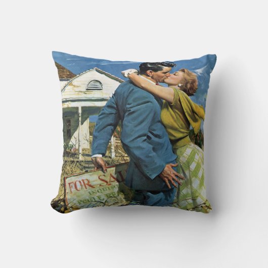 Oude liefde en romantiek pasgetrouwden kopen eerst kussen (Voorkant)