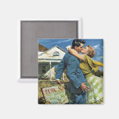 Oude liefde en romantiek pasgetrouwden kopen eerst magneet (Voorkant / Achterkant)