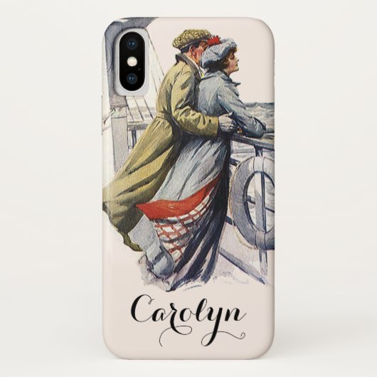 Oude liefde en romantiek, pasgetrouwden op cruises Case-Mate iPhone case (Achterkant)